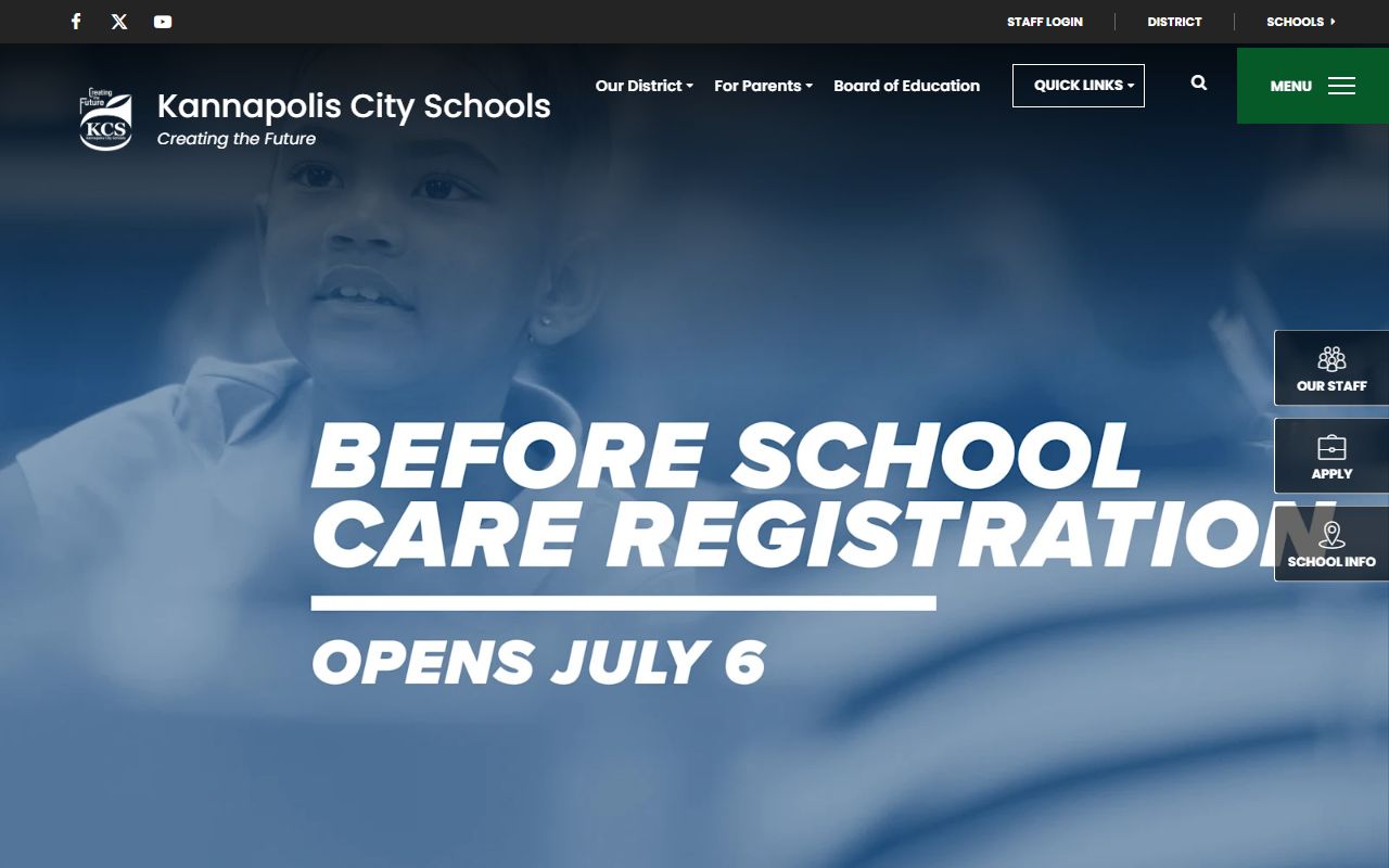 Cabarrus County phone directory Kannapolis schools screenshot